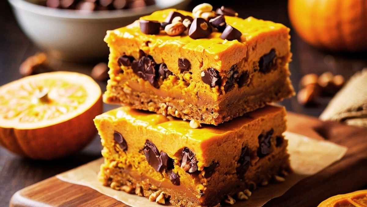 Gluten-Free Christmas Dessert | Pumpkin Cheesecake Bars